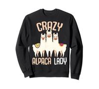 Crazy Alpaca Lady Women Alpaca Llama Sweatshirt