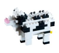 Crazy Animal Mini Toy Building Blocks - Cow DIY Stress Relief, Adorable Desktop