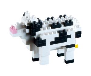 Crazy Animal Mini Toy Building Blocks - Cow DIY Stress Relief, Adorable Desktop