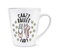 Crazy Ballet Lady Stars 12oz Latte Mug Cup