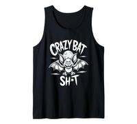 Crazy Bat SH T Funny Halloween Spooky Humor Tank Top