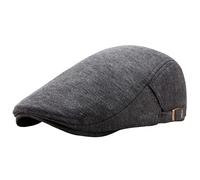 crazy bean Flat Caps Vintage Style Newsboy Duckbill Hat Ivy Tweed Adjustable Golf Hunting Shooting Driving Hat