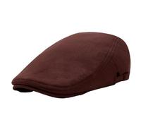 crazy bean Flat Caps Vintage Style Newsboy Duckbill Hat Ivy Tweed Adjustable Golf Hunting Shooting Driving Hat