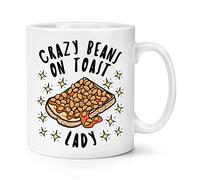 Crazy Beans On Toast Lady Stars 10oz Mug Cup