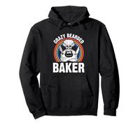 Crazy Bearded Baker - Baking Lover Baker Pullover Hoodie