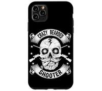Crazy Bearded Shooter Skull Hunter Shooting Gun Hunting Case for iPhone 11 Pro Max