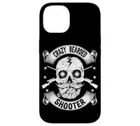 Crazy Bearded Shooter Skull Hunter Shooting Gun Hunting Case for iPhone 14