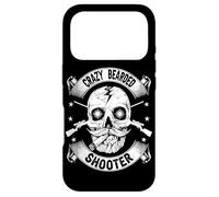 Crazy Bearded Shooter Skull Hunter Shooting Gun Hunting Case for iPhone 17 Pro