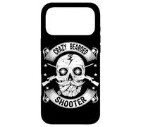Crazy Bearded Shooter Skull Hunter Shooting Gun Hunting Case for iPhone 17 Pro Max