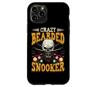 Crazy Bearded Snooker Vintage Skull Pool Players Billiards Case for iPhone 11 Pro