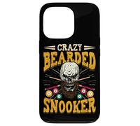 Crazy Bearded Snooker Vintage Skull Pool Players Billiards Case for iPhone 13 Pro