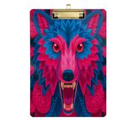 Crazy Beast Wolf Berry clipboard Parts Waterproof for Teacher Nursing Tabla para escribir Size 9 x 12
