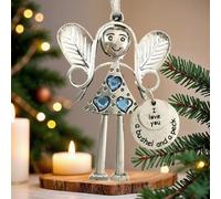 Crazy Beautiful Friends Forever - Angel Ornament, 2025 New Metal Crazy Beautiful Friends Angel Ornament, Christmas Angels Friendship Ornaments Gift