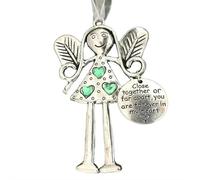 Crazy Beautiful Friends Forever Angel Ornament,Christmas Angel Friendship Ornaments Gift, Christmas Tree Hanging Ornaments, Metal Forever Friendship A-ngel Hanging Ornament Gifts for Best Friends