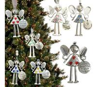 Crazy Beautiful Friends Forever Angel Ornament,Christmas Angel Friendship Ornaments Gift, Christmas Tree Hanging Ornaments, Metal Forever Friendship A-ngel Hanging Ornament Gifts for Best Friends