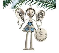 Crazy Beautiful Friends Forever Angel Ornament, Forever Bestie Friendship Pendant, Angel Tree Ornament, Metal Forever Friendship Angel Hanging Ornament, Crazy Beautiful Friends Forever Room Decor