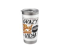 Crazy Beef Stew Lady Beef Stew Meat Lover Stainless Steel Insulated Tumbler