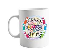 Crazy Bingo Lady 11oz Mug - A Fun and Hilarious Coffee Mug for Bingo Lovers, Bingo Night Enthusiasts, and Anyone Who Loves a Good Laugh - Great for Birthdays, Holidays, or Special Occasions