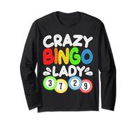 Crazy Bingo Lady Long Sleeve T-Shirt