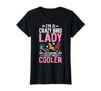 Crazy Bird Lady Funny Birdwatcher Ladies Bird Enthusiast T-Shirt