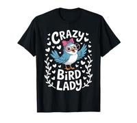 Crazy Bird Lady Parrot Birdwatcher Fun T-Shirt