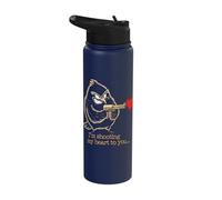 Crazy Bird Love - Sarcastic Romance Humour Stainless Steel Insulated Water Bottle