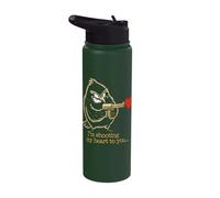 Crazy Bird Love - Sarcastic Romance Humour Stainless Steel Insulated Water Bottle