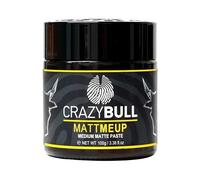 Crazy Bull Hair Paste MattMeUp - Natural Matte Finish with Medium Hold - Hair Styling, Texturising, Volumising, & Defining Product for Men & Women - Vegan, Water-Based, Oil-Free, Melon-Scented