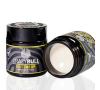 Crazy Bull Hair Paste MattMeUp - Natural Matte Finish with Medium Hold - Hair Styling, Texturising, Volumising, & Defining Product for Men & Women - Vegan, Water-Based, Oil-Free, Melon-Scented