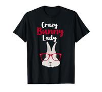 Crazy Bunny Lady Women Girls Mom Funny Rabbit Lover T-Shirt