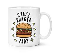 Crazy Burger Lady Stars 10oz Mug Cup