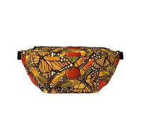 Crazy Butterflies Compact Sling Chest Bag Unisex Travel Shoulder Pack Ideal for Holidays and Everyday Carry