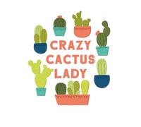 Crazy Cactus Lady Men's T-Shirt - White - M - White