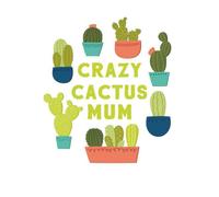 Crazy Cactus Mum Men's T-Shirt - White - S - White