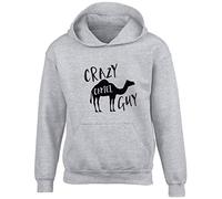 Crazy Camel Guy Kids Childrens Hooded Top Hoodie Grey