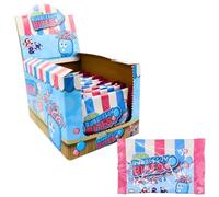 Crazy Candy Factory Bubblegum Bites, Strawberry & Blue Razz Flavour Chewy Sweets, 40 g (Pack of 24)