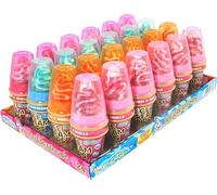 Crazy Candy Factory Ice Cream Dips, Delicious Hard Candy Lollipop with Fruit Flavour Sugar Sprinkles, 20 g (Pack of 24)