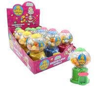 Crazy Candy Factory Mini Gumball Machine, Assorted Fruit Flavour Interactive Sweet, 35 g (Pack of 12)