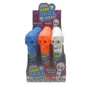 Crazy Candy Factory Skulls Sprays, Fruit Flavour Sour Candy Liquid, 50 ml (Pack of 12)
