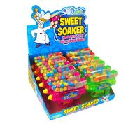 Crazy Candy Factory Sweet Soaker, Kids Water Pistol with Fruit Flavour Candy Filling, 18 g (Pack of 12)