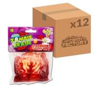 Crazy Candy Factory Zombie Brain, 120 g (Pack of 12) | Strawberry Flavour Gummy Sweet and Candy Liquid