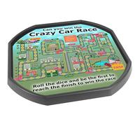Crazy Car Race Game Vinyl Tuff Tray Insert - 86 x 86 cm - Ideal for Large Tuff Spot Tuff Tray - Tuff Tray NOT Included