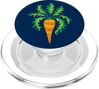 CRAZY CARROT Fun Healthy Organic Root Vegetable Orange Green PopSockets PopGrip for MagSafe
