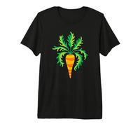 Crazy Carrot Fun Healthy Organic Root Vegetable Orange Green Premium T-Shirt