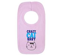 Crazy Cat Baby 1 Baby Bib Funny Joke Cute Cat Lover New Born Baby Gift Shower