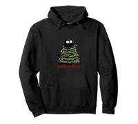 Crazy Cat Costume as Christmas Tree Pullover Hoodie