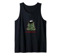 Crazy Cat Costume as Christmas Tree Tank Top