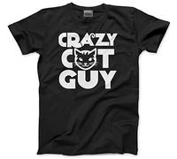 Crazy Cat Guy Men's Unisex T-Shirt - Black Medium