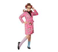 Crazy Cat Lady Costume Ladies Girls Funny Housewife Fancy Dress Outfit Wig