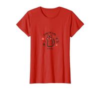 Crazy Cat Lady in Training: Feline Lover's Delight T-Shirt, Women, Red, L